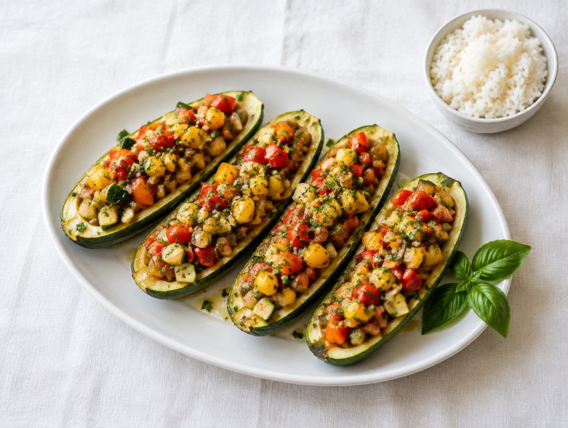 Stuffed zucchini