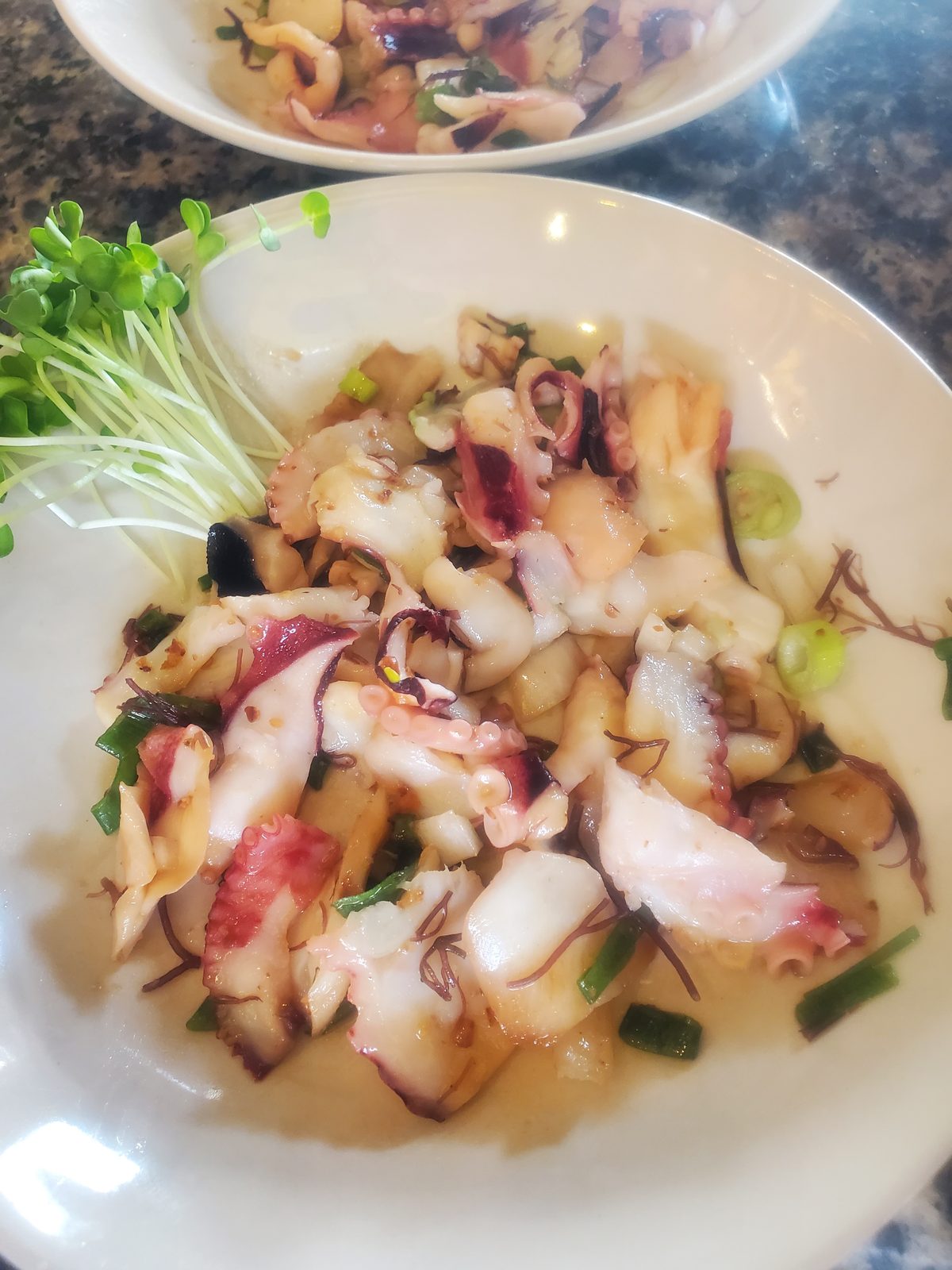 Octopus and seafood salad