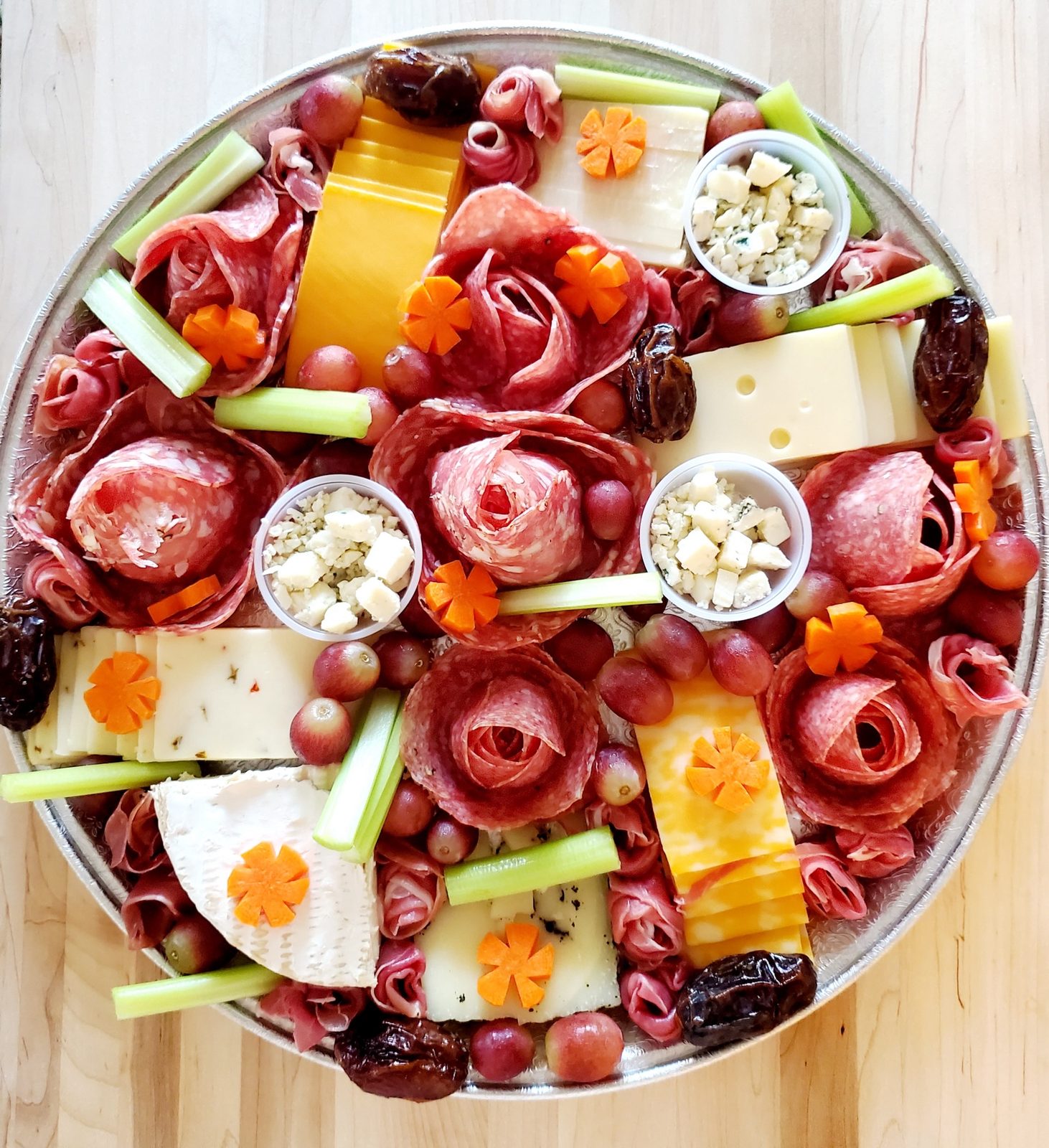 An Italian charcuterie and cheese platter