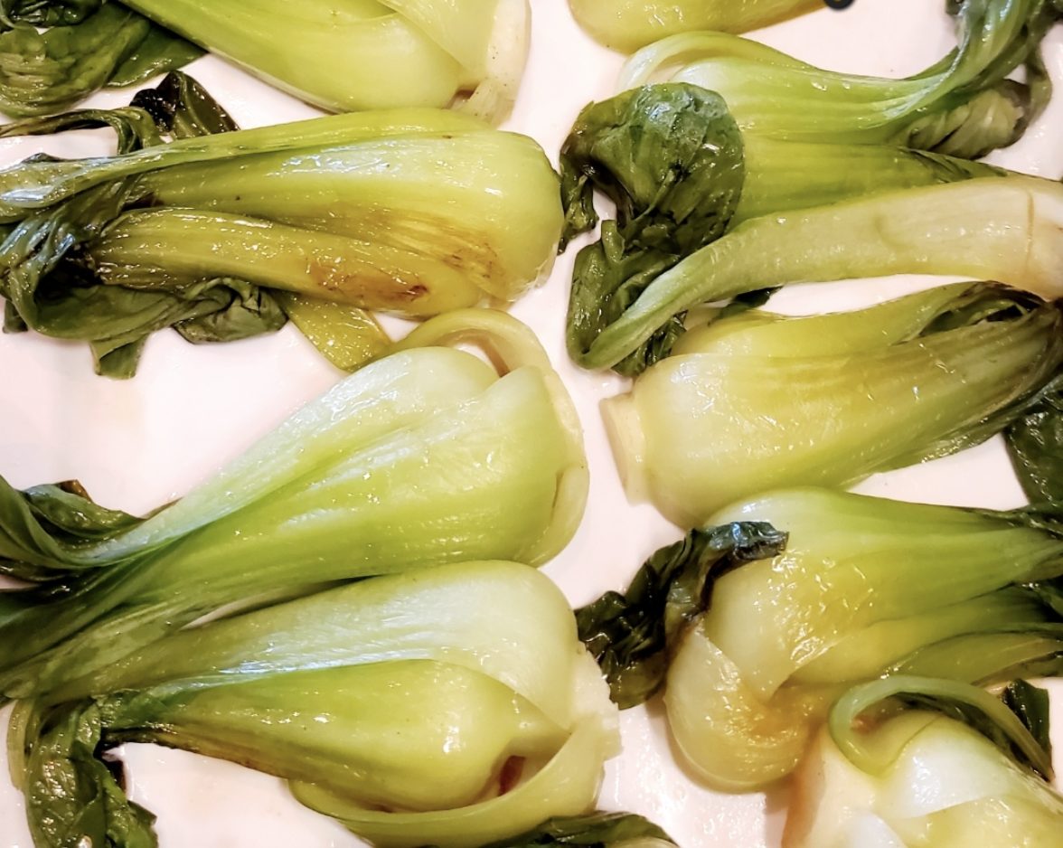 Sautéed baby bok choy