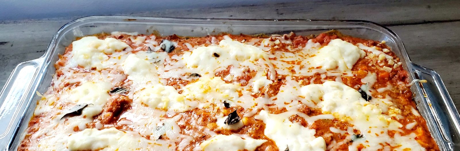 Home-made lasagna