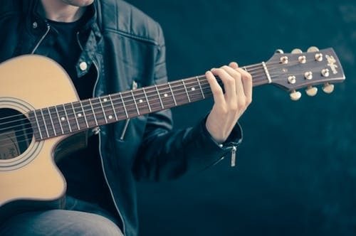 Acoustic guitar player