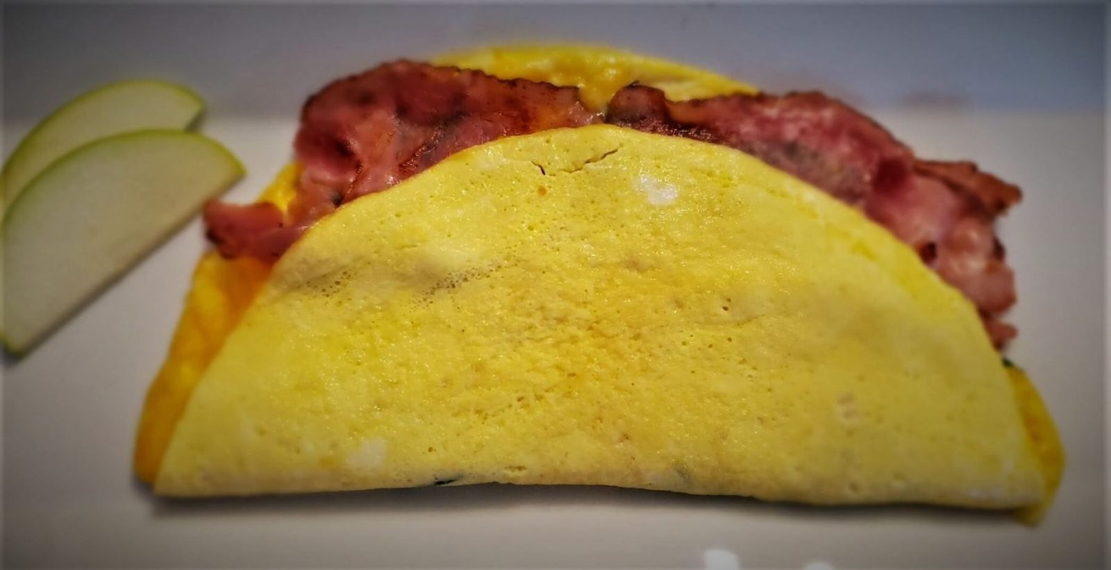 Ham and cheese omelette