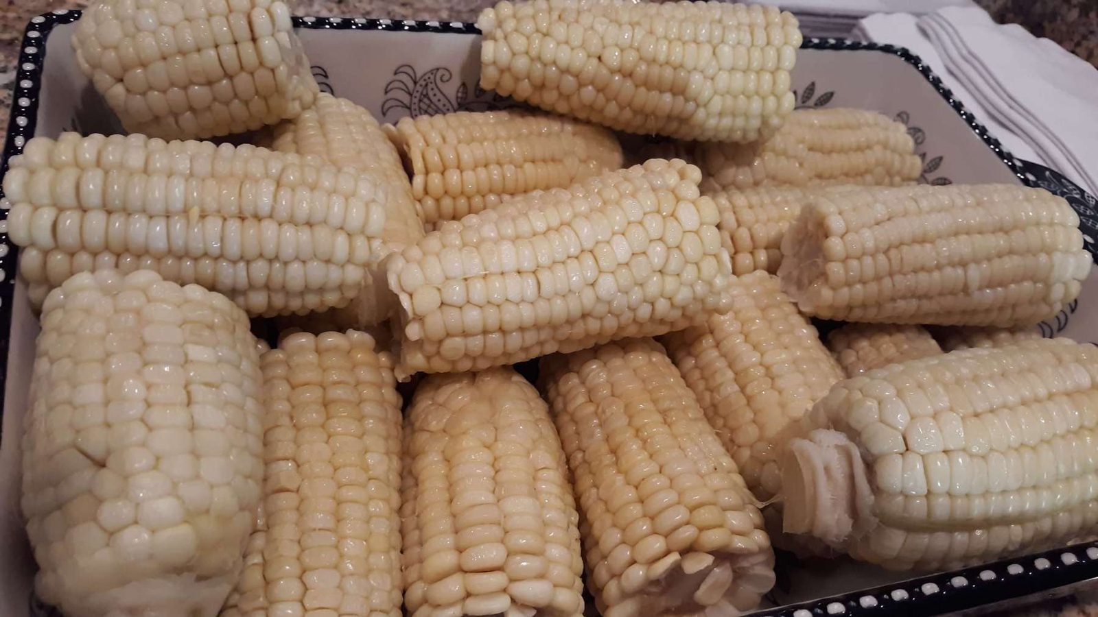 Hawaiian corn on the cob