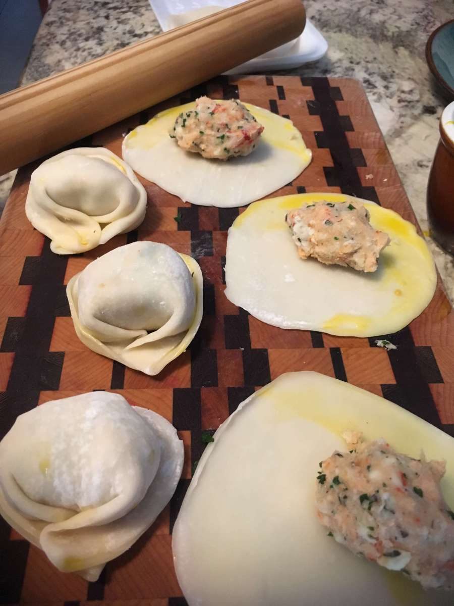 Val's home-made lobster ravioli