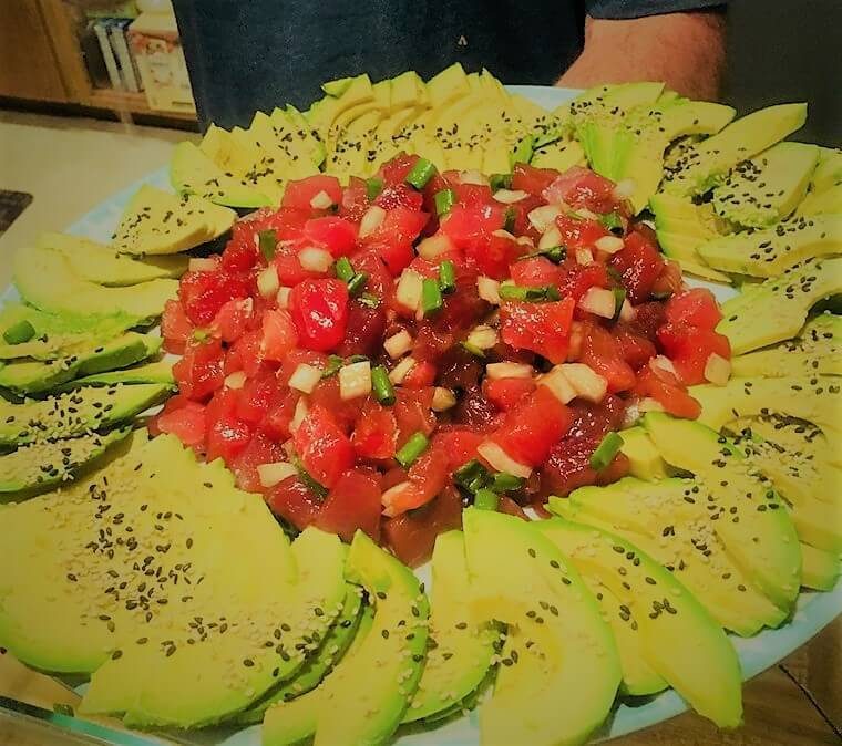 Johnny's famous poke with Avocado